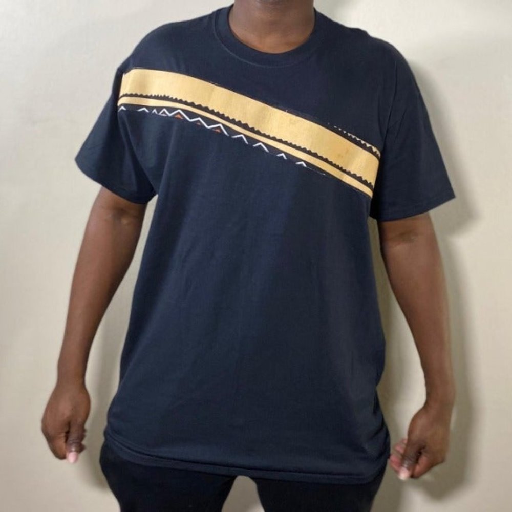 Black African patch T shirt